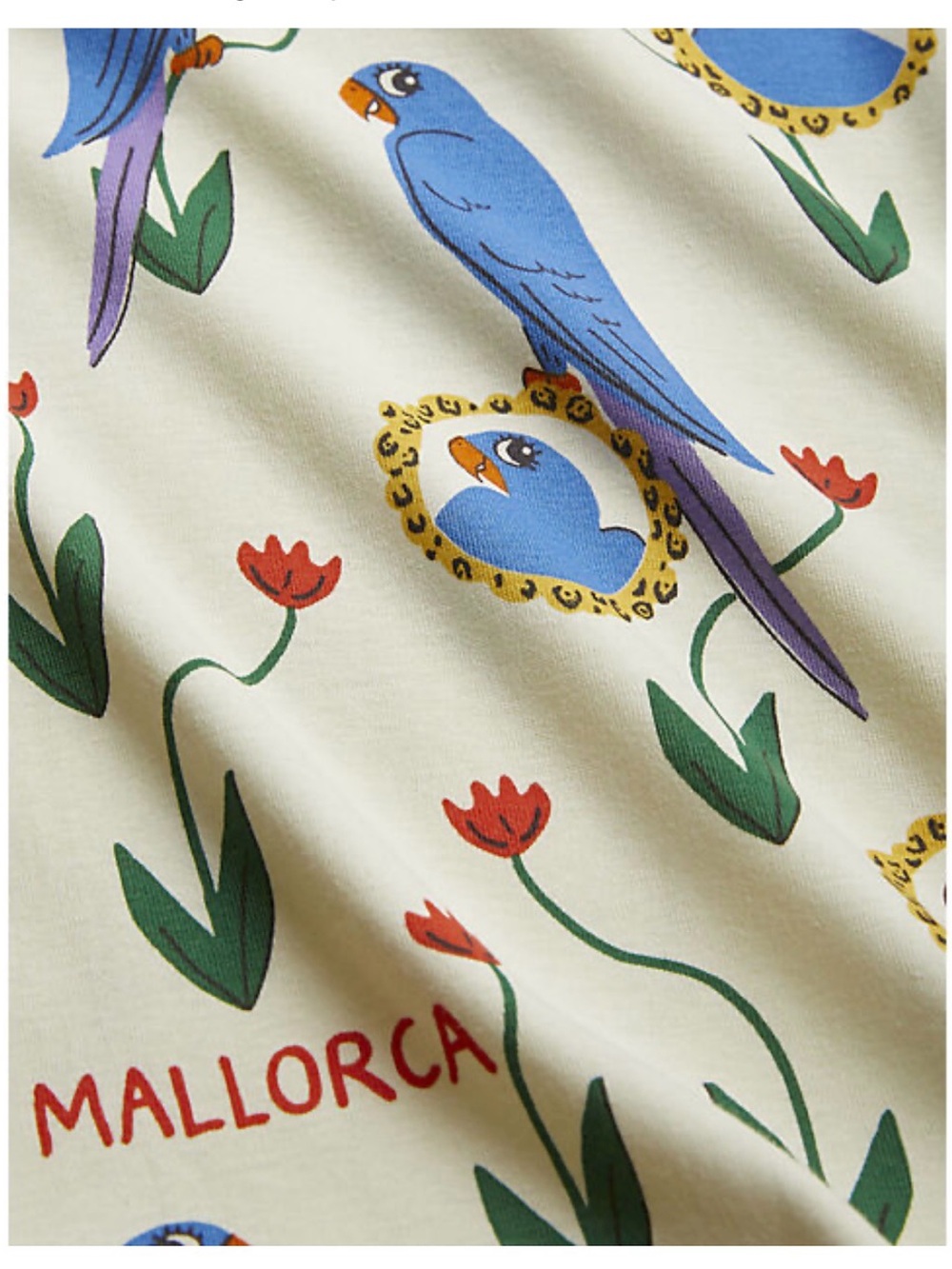 NWT MINI RODINI PARROTS AOP SS TEE - Picture 3 of 3